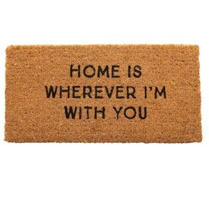 Home is Wherever I’m with You Natural Coir Doormat
